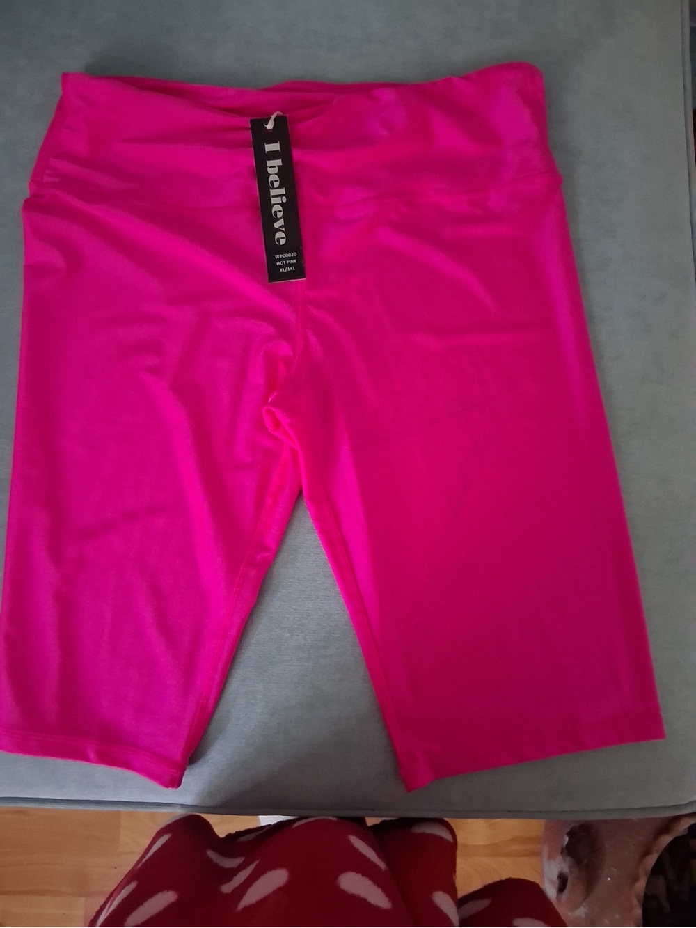 Women's High-Waist Hot Pink Bike Shorts